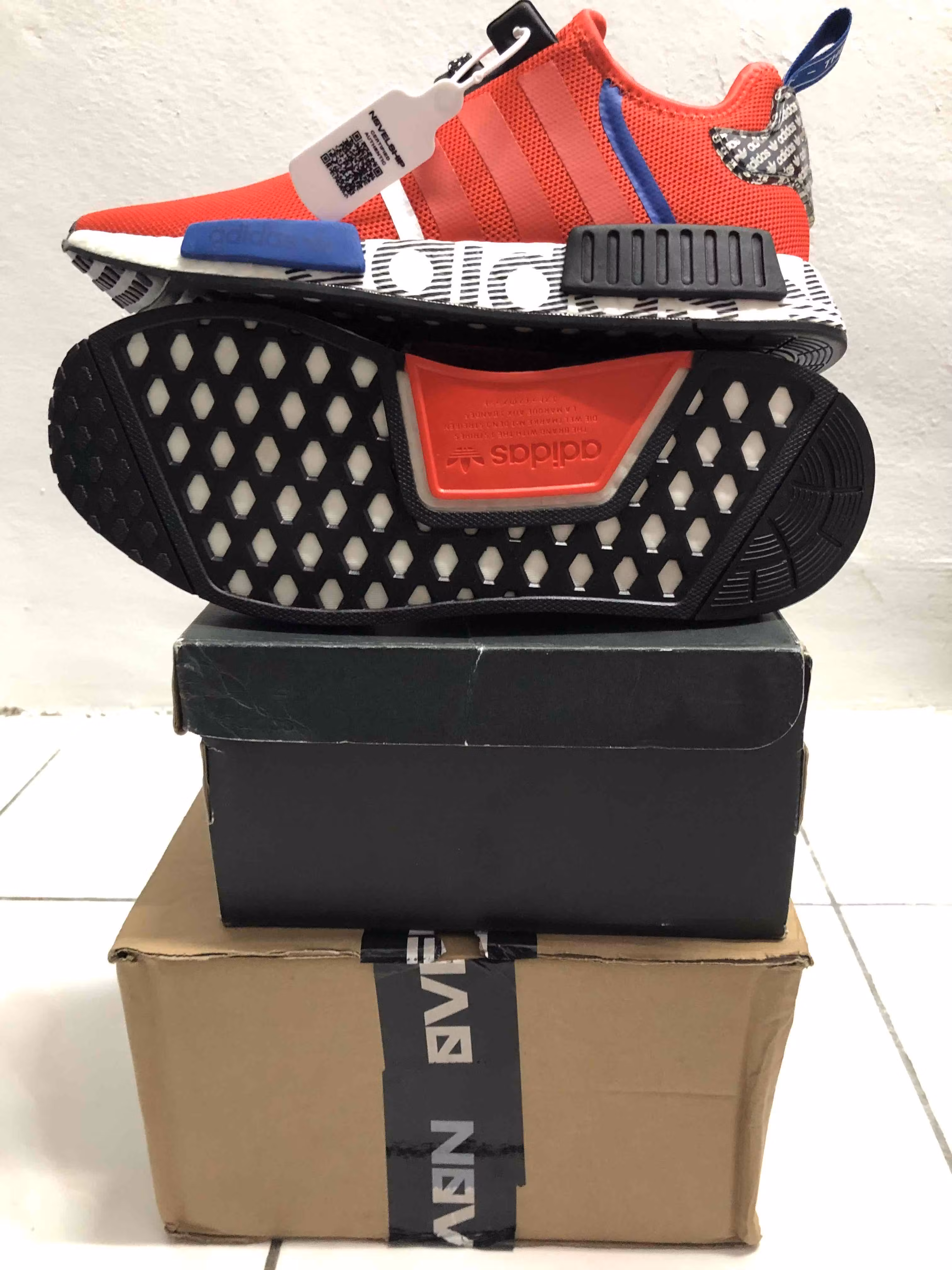 adidas NMD_R1 'Active Red Black' FV5214 adidas NMD_R1 'Active Red Black' FV5214